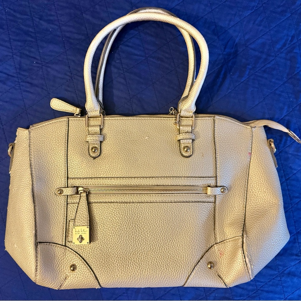Gently used Kate Spade Metallic Gold Satchel
